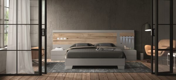 Dormitorio moderno con led integrada.