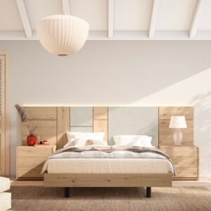 Dormitorio matrimonio moderno.