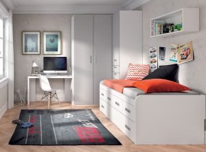 Dormitorio juvenil completo.