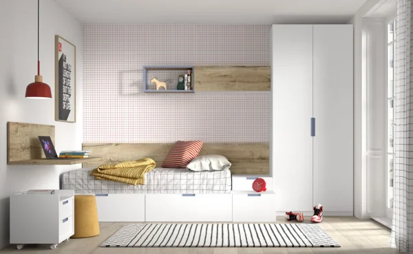 Dormitorio juvenil cama nido
